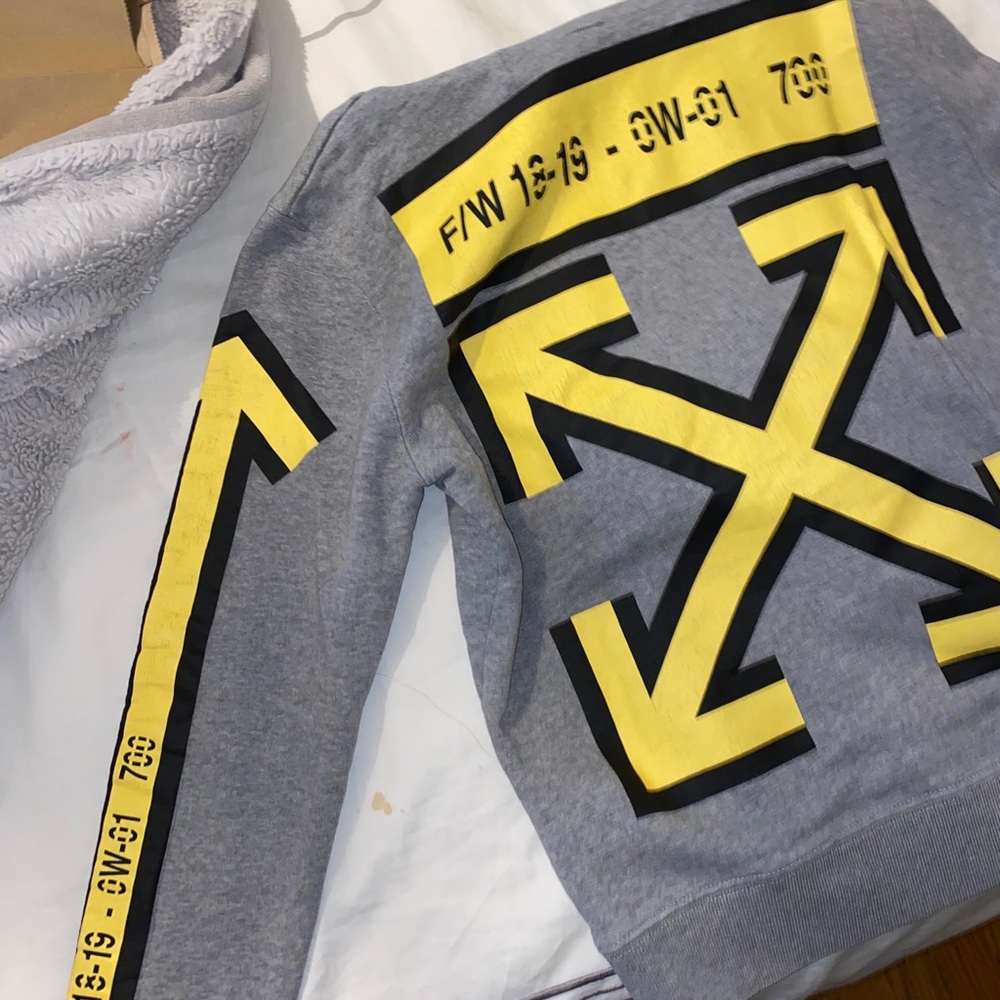 Authentic Off-White Fall-Winter Arrows Hoodie - image 2
